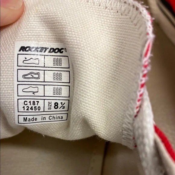 Rocket Dog Red Canvas Sneakers- Size 8.5 - - Picture 5 of 9